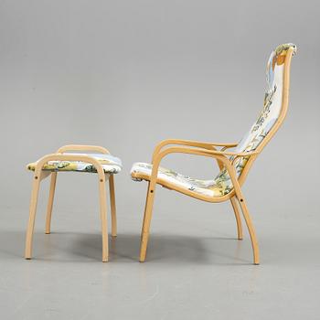 FÅTÖLJ med FOTPALL "Lamino", Yngve Ekström, Swedese, 2000-tal.