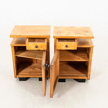 Bedside tables, a pair of Art Deco, first half of the 20th century.