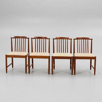 Karl Erik Ekselius, Chairs, 4 pcs, JOC Möbler, Vetlanda 1960s/70s.