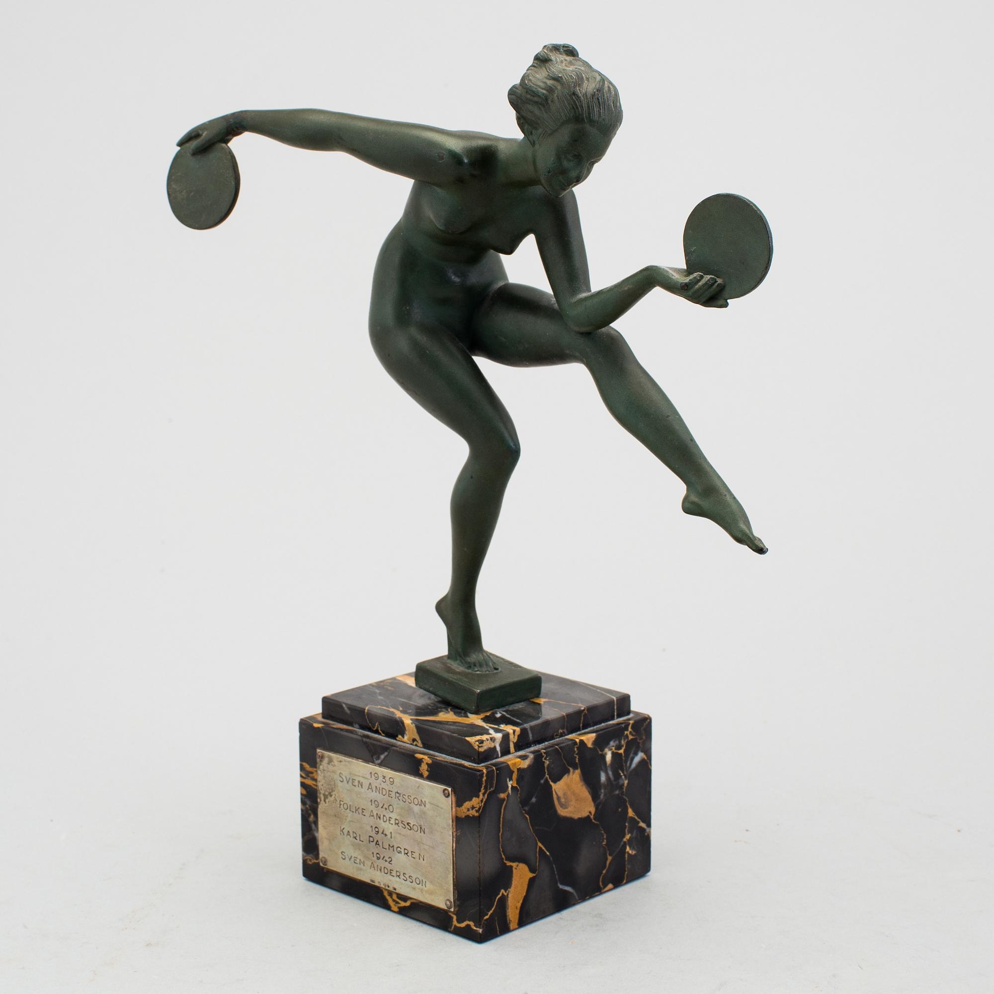 Alexandre Joseph DERENNE, sculpture, bronze. Signed.