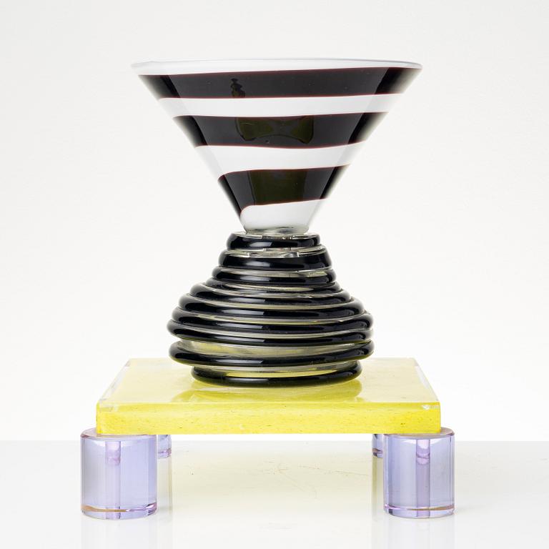Peter Shire, a 'Vesuvio' glass sculpture/bowl, numbered 1/4, Italy, 1998.