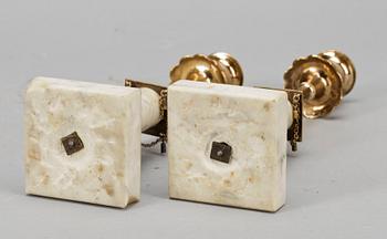 LJUSSTAKAR, ett par, sengustavianska, sekelskiftet 1800.