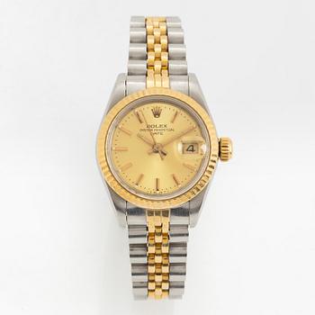 Rolex, Oyster Perpetual, Date, wristwatch, 26 mm.
