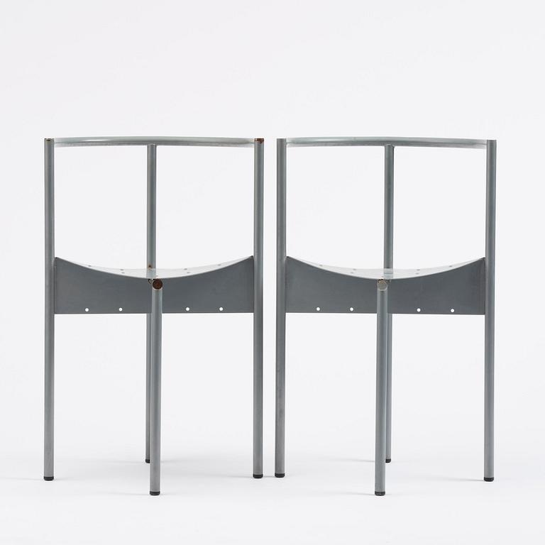 Philippe Starck, a pair of "Wendy Wright" chairs, Disform, Spain, post 1986.