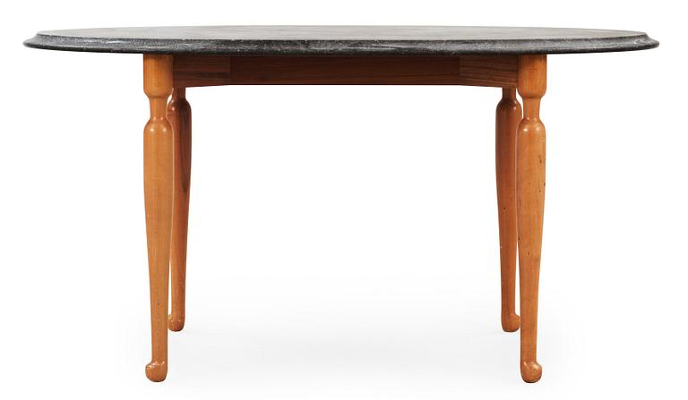 A Josef Frank black marble top table, Svenskt Tenn.