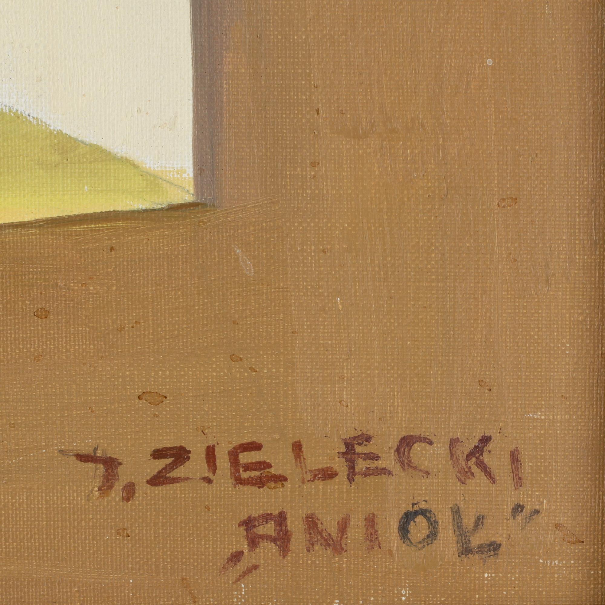 JAN ZIELECKI, olja på duk, sign.