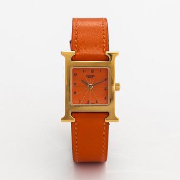Hermès, Heure H, wristwatch, 21 mm.