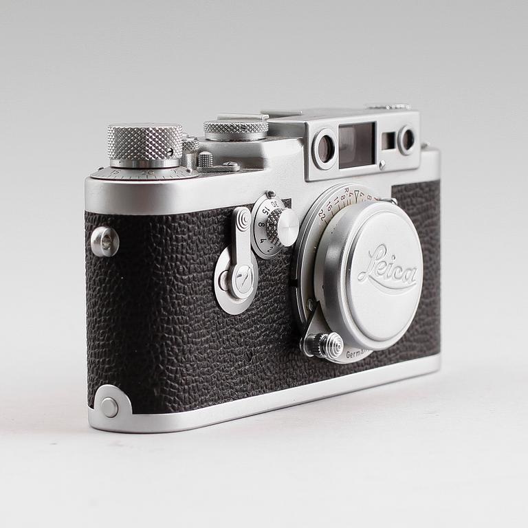 KAMERA med OBJEKTIV och VISOFLEX I, 1+3+1, Leica IIIg, nr. 877 071, Ernst Leitz, GMBH Wetzlar, Tyskland. 1957.