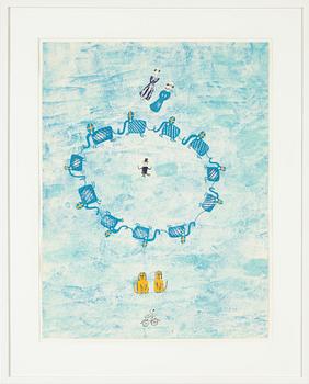 Madeleine Pyk, lithograph in colours, signed 275/360.