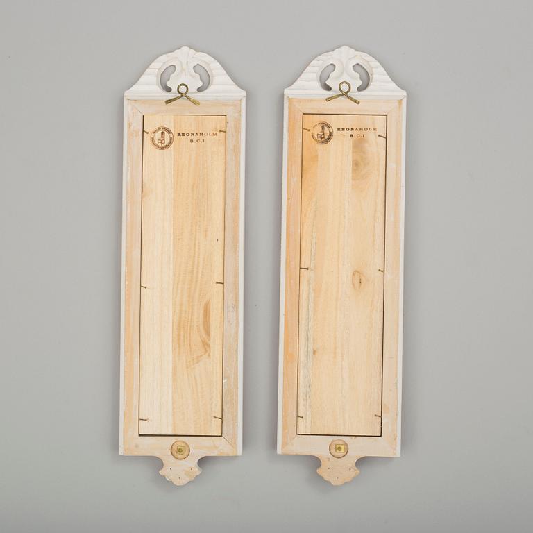 A pair of 'Regnaholm' mirror wall sconse from IKEA, 1990's.