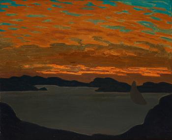 Pelle Swedlund, Ship at dusk.