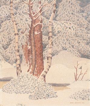 619. Oskar Bergman, Falling snow.