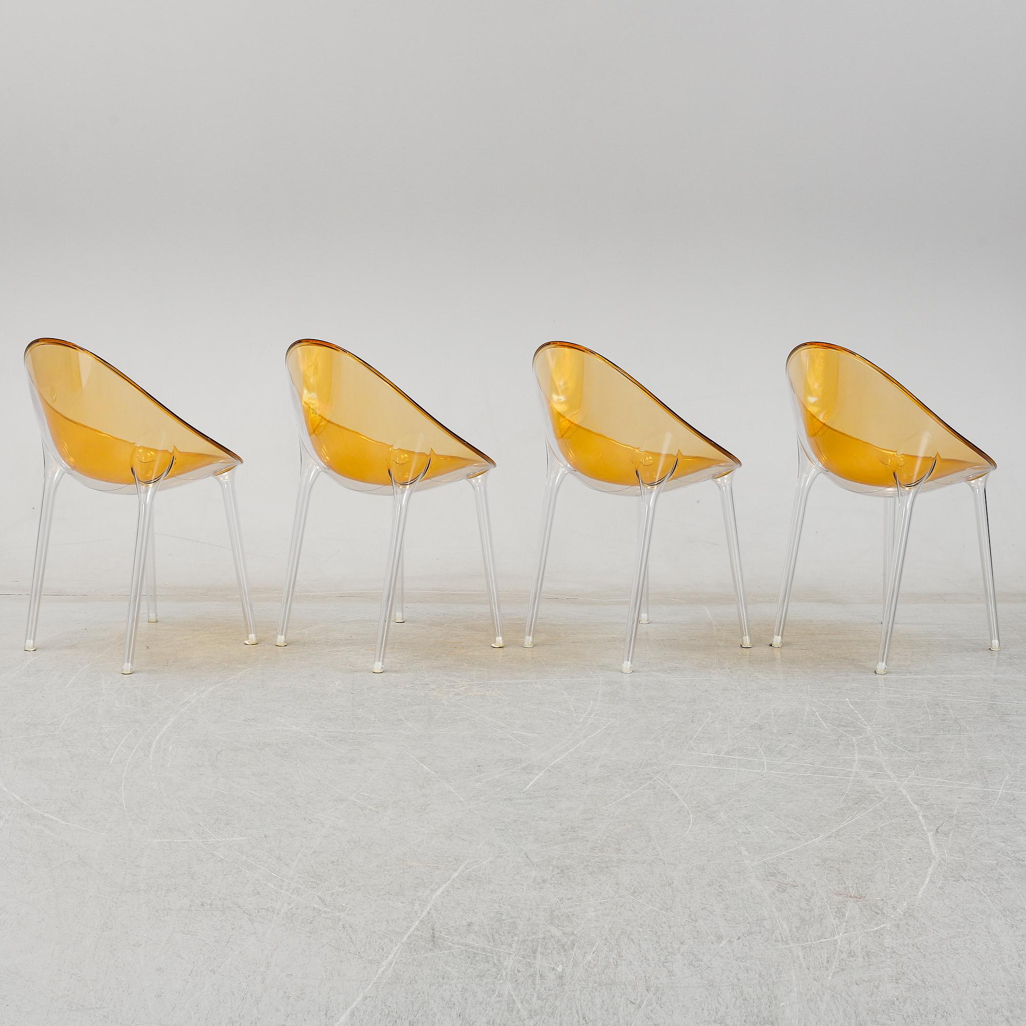 Philippe Starck, stolar 4 st, "Mr Impossible" Kartell.