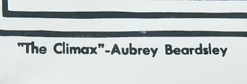 Aubrey Beardsley 1872-1898, efter, silkscreen, "The Climax".