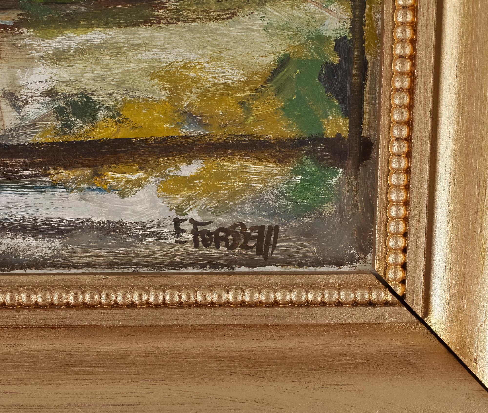 EINAR FORSETH, olja på pannå, signerad.