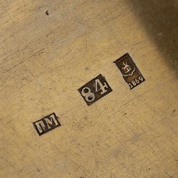 Two silver cases Moscow, 1865 & 1869.