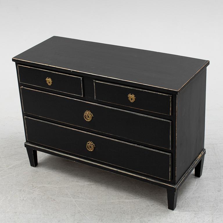 A Gustavian style chest of drawers, 19th Century.