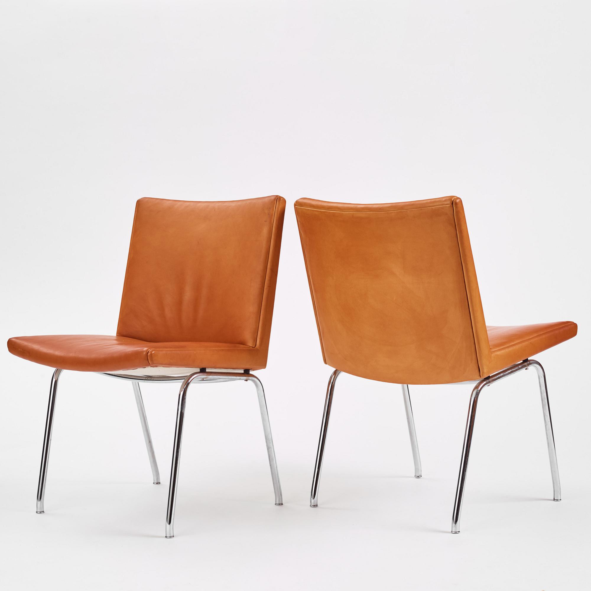 Hans J. Wegner, a set of six 'AP 40' chairs, AP Stolen, Denmark, 1960s/70s. Provenance Sven Lundh.
