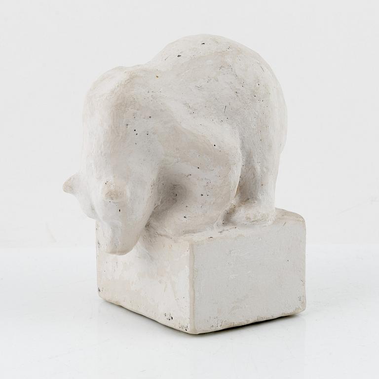 Arvid Knöppel. Sculpture, unsigned, plaster.