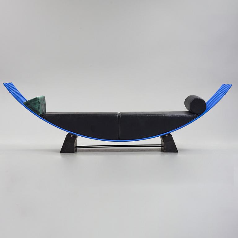 Jonas Bohlin, a 'Concav' chaise longue, Källemo, Sweden ca 1985.