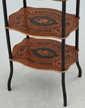 ETAGÉR, Louis XV-stil, sent 1800-tal.