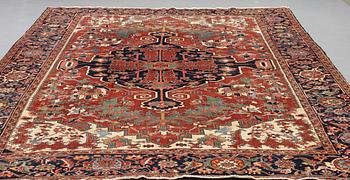 Matta, antik Heris, ca 375 x 280,5 cm.