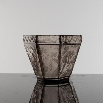 SIMON GATE, skål, "Paradis", Orrefors, 1929.