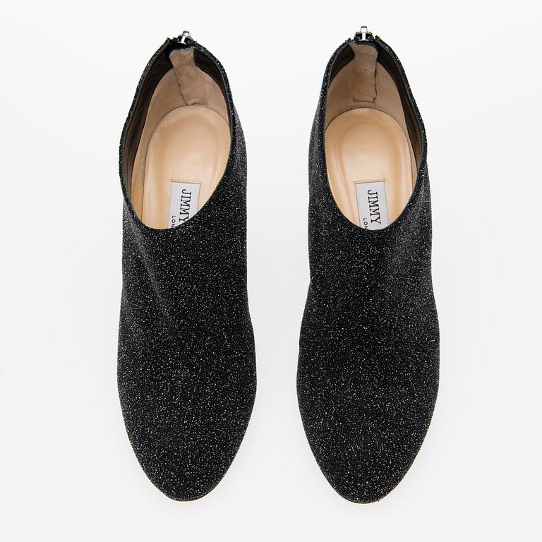 High Heel Glitter Ankle Boots, size 39.