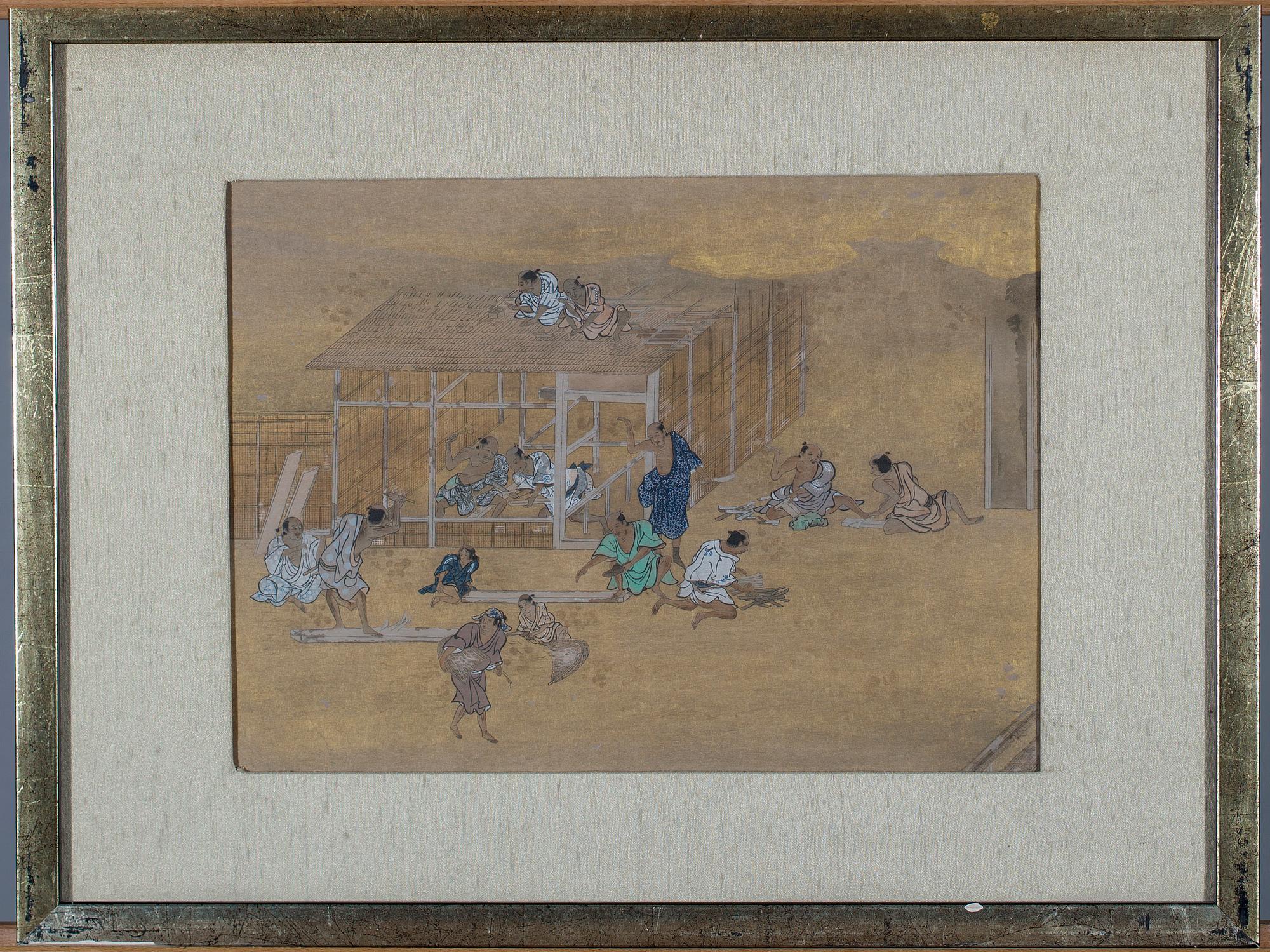 OKÄND KONSTNÄR, tusch, Edo-perioden, ca 1850.