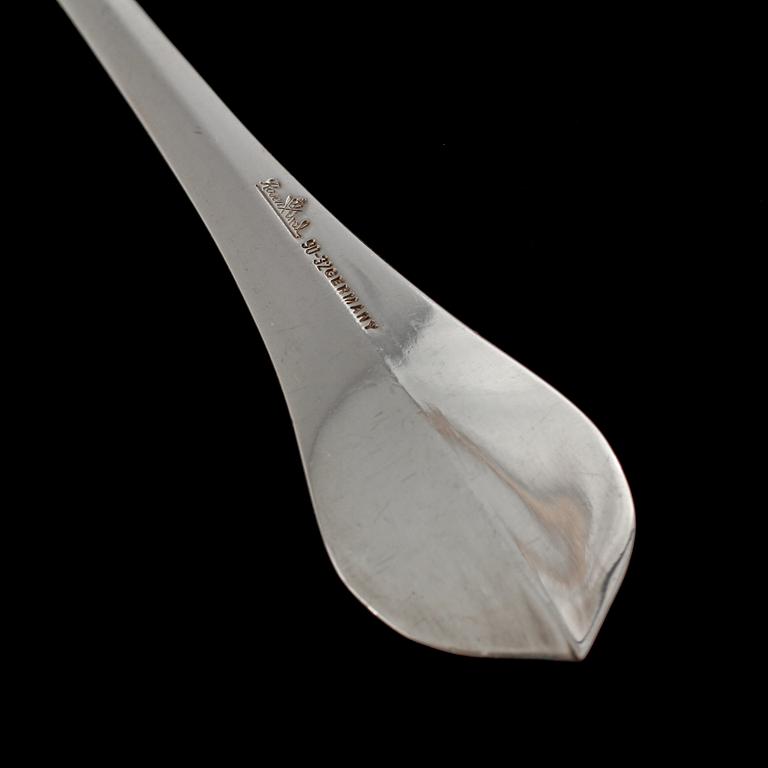 BESTICKSERVIS, 53 delar, nysilver, "Lotus", Rosenthal, 1900-talets fjärde kvartal.