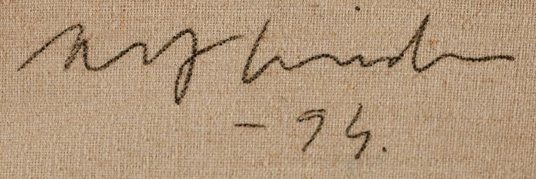 ALF LINDER, olja på duk, signerad och daterad -94.