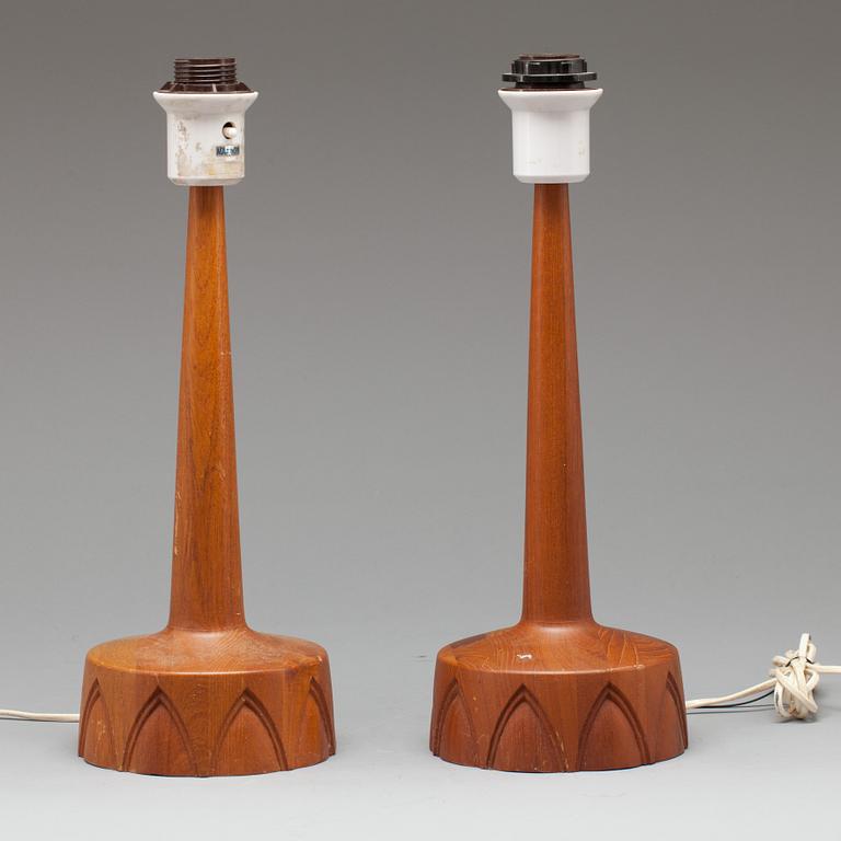 BORDSLAMPOR, ett par. 1960-tal.