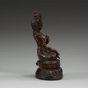 TARA, patinerad kopparlegering. Tibet, 1800-tal eller äldre.