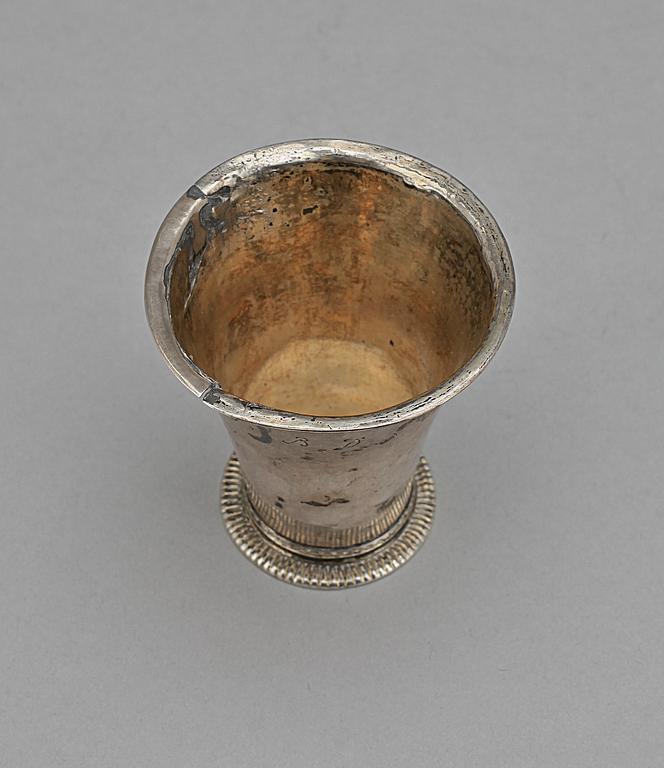 BÄGARE, Niclas Fernlöf, Karlstad, åldermannsranka, 1750. Vikt ca34g.