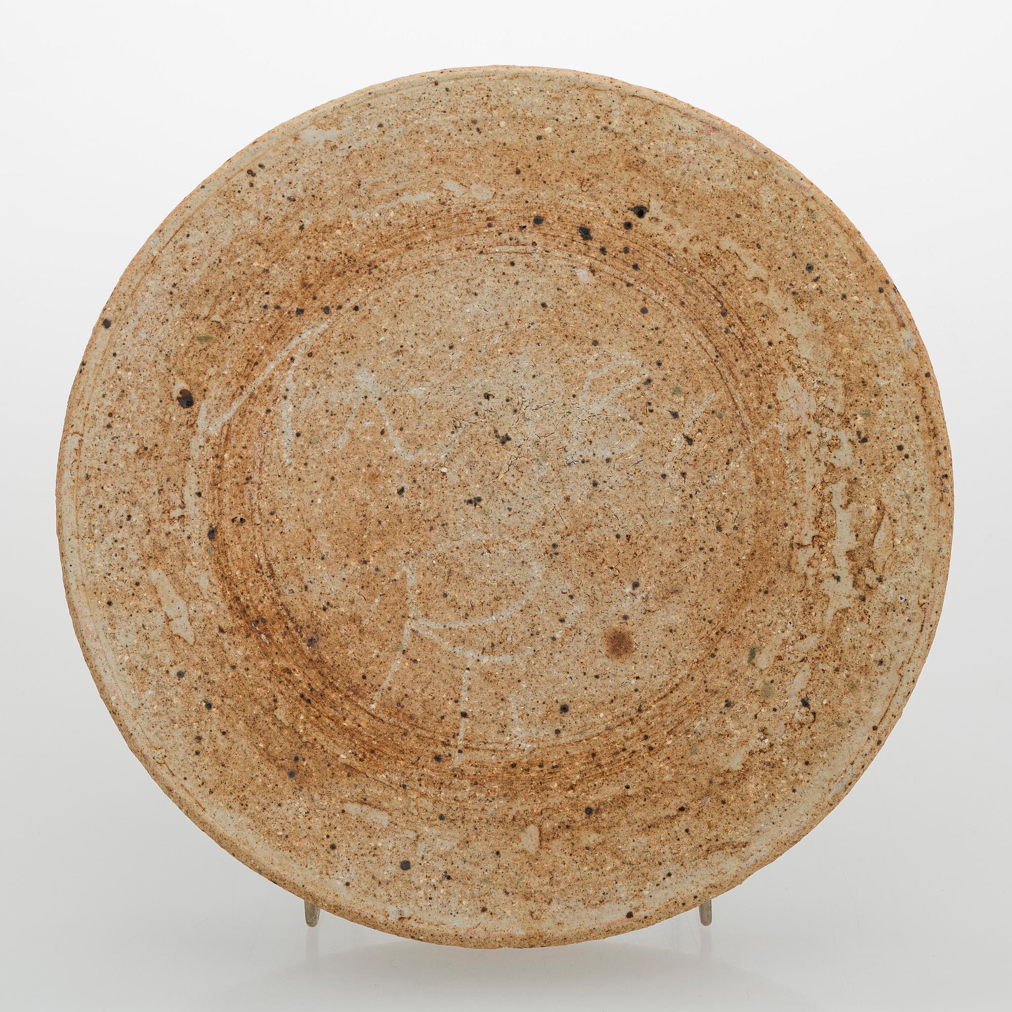 Raija Tuumi, fat, chamotterat stengods, signerad ARABIA RT.