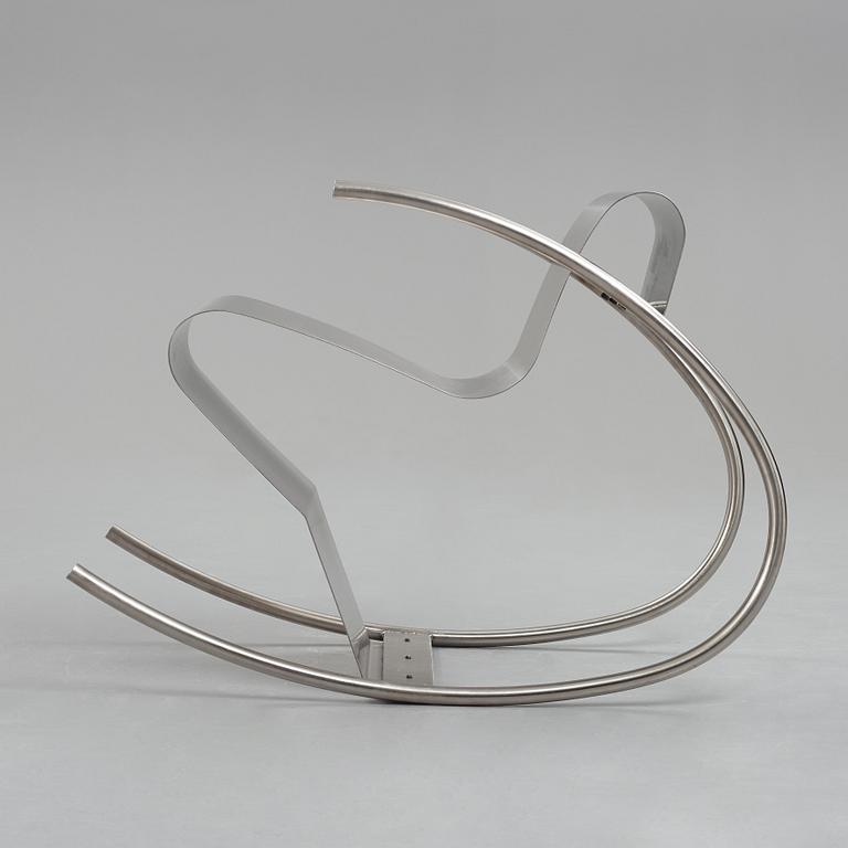 Sigurdur Gustafsson, a "Rock n Roll" stainless steel rocking chair, Källemo, Sweden, post 1999.