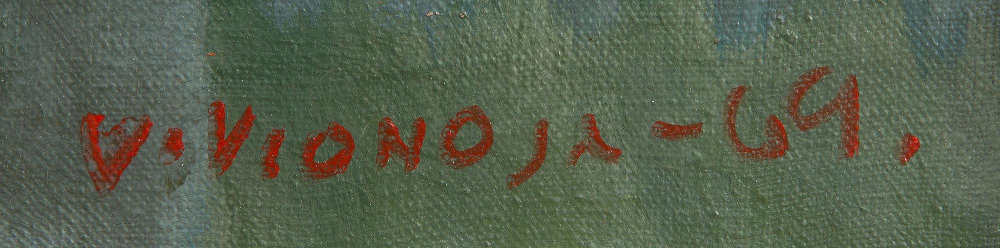 Veikko Vionoja, Stängd gård.
