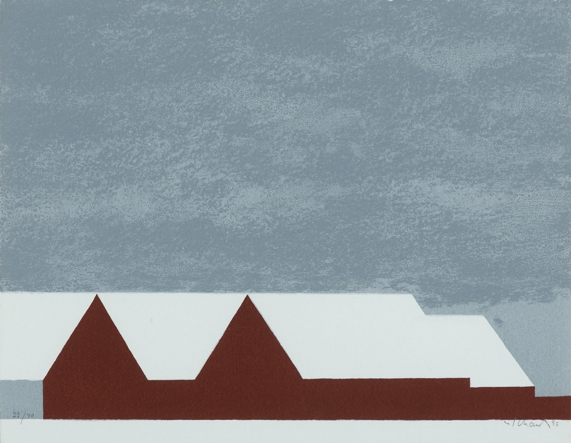 Philip von Schantz, "Vintertak I" (Grafikens hus, Mariefred).