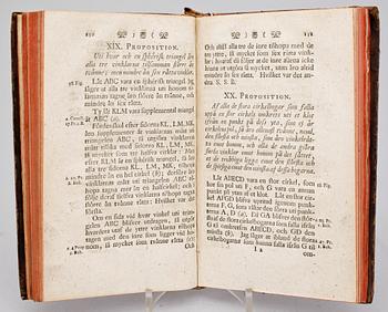 BOK, "Läran om Klotet och Spheriska Trigonometrien...", I-III sambundna, Uppsala 1759.