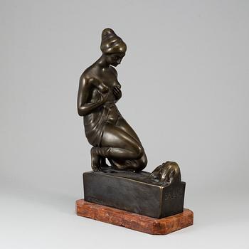 ANTON GRATH, sculpture, bronze, signed.