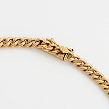 Bracelet, 18K gold, curb link.