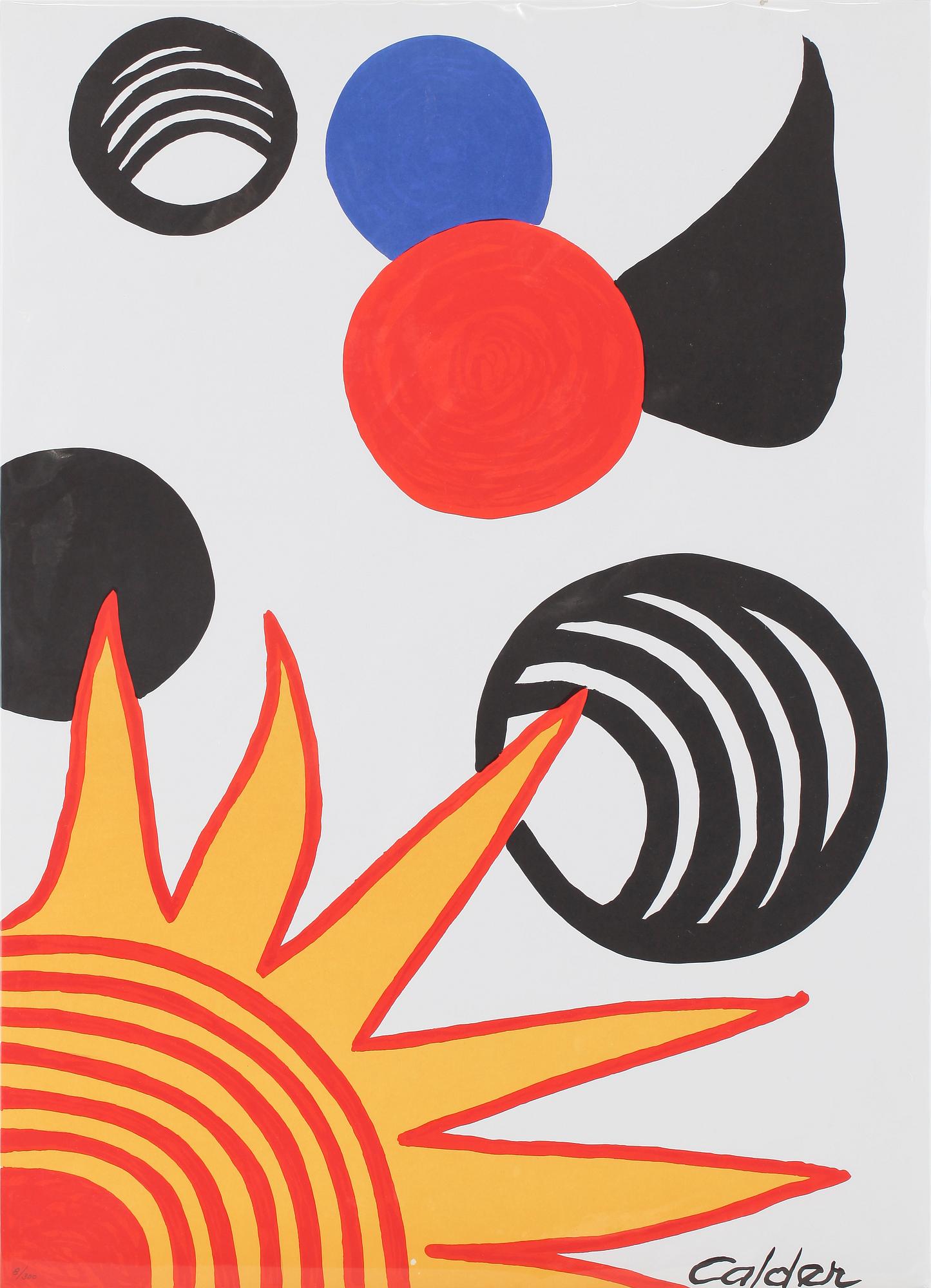 ALEXANDER CALDER, färglitografi, signerad i trycket, numrerad 8/300.