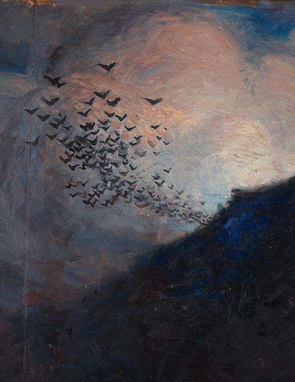 Gunnar Hallström, "Kråkor, till en saga" (Crows, for a tale).