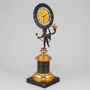 A French Empire table clock, first half of the 19th century.