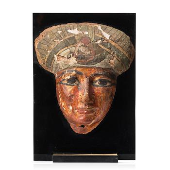 Sarkofagmask, Egypten ca 800-500 f. Kr.