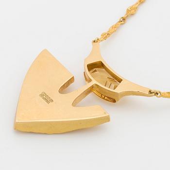 BJÖRN WECKSTRÖM, 18K gold necklace, Lapponia 1988,