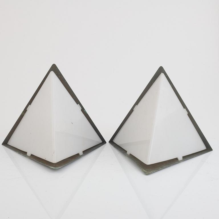 Hans-Agne Jakobsson, outdoor lighting, a pair, likely from Markaryd, second half of the 20th century.