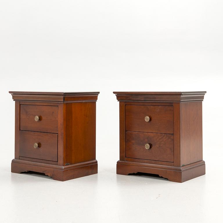 Nightstands, a pair, Grange, France.