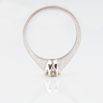 RING, 18K guld med briljantslipad diamant 0.25 ct, Iduna, Varberg. Vikt 2,5 gram.