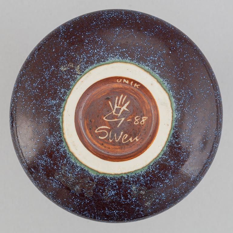 Sven Wejsfelt, a set of two stoneware vases for Gustavsbergs studio.